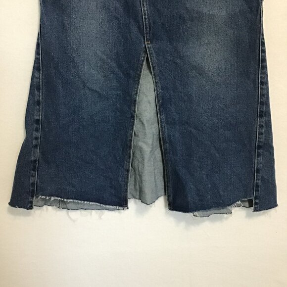 MO & Co Denim Maxi Skirt Size S/M - Picture 3 of 12